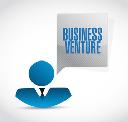 business venture businessman sign concept