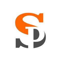 Canvas Print - letter p and s logo vector