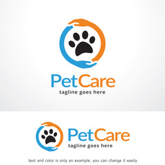 Wall Mural - Pet Care Logo Template Design Vector, Emblem, Design Concept, Creative Symbol, Icon