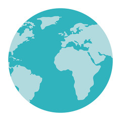 Wall Mural - world planet earth icon vector illustration design