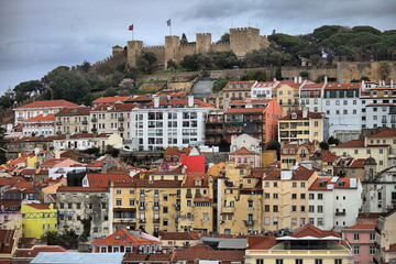 Sticker - Panoramic view of Lisbon, Portugal