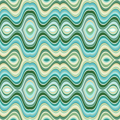 Aufkleber - Vector Seamless Abstract Wavy Background