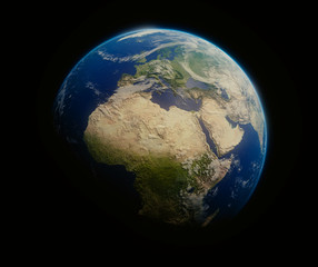 earth on black