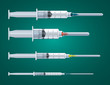 Vector illustration of the syringes