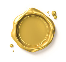 Golden Seal (includes Clipping Path)