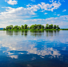 River Volga With Islands