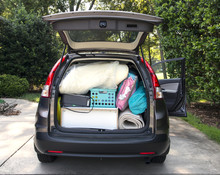 SUV Packed And Loaded For Move To College