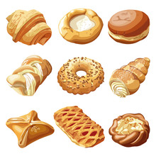 sweet pastries. bakery products.
