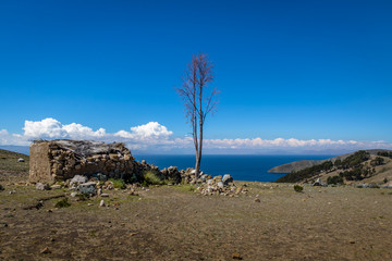 Sticker - Isla del Sol on Titicaca Lake - Bolivia