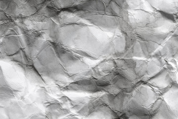 background and texture of Dirty grey crumpled paper