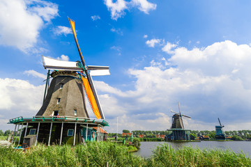 Wall Mural - Zaanse Schans Windmills