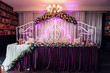 © myronovychoksana - The wedding decorations are in the restaurant