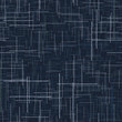 Imitation linen texture. Seamless pattern. Blue and white horizontal and vertical stripes isolated on own layers. Blue background.