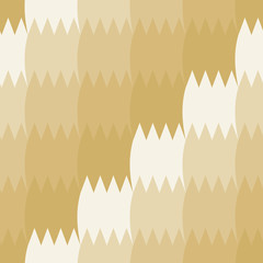 Poster - Seamless Beige Retro Pattern Background