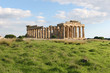 Griechischer Tempel der archäologischen Ausgrabungsstätte Marinella di Selinunte auf der Insel Sizilien