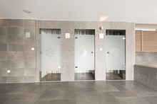 Shower Cabins In Spa Center