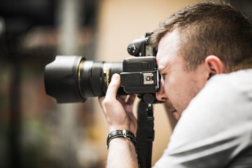 Wall Mural - Studio Photographer in Action