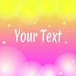 © Iya Ra - Pink and yellow wallpaper banner with text