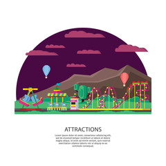 Sticker - Amusement Park Or Funfair Concept