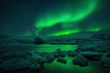 jokulsarlon aurora