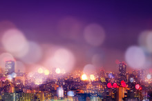 City Nightlife, Blur Bokeh Background