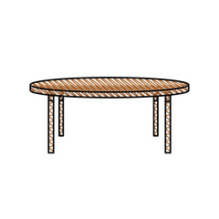 Canvas Print - wooden table furniture decoration vector illustration eps 10