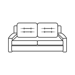 Wall Mural - sofa furniture modern style outline vector illustration eps 10