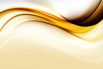 Gold modern bright waves art. Blurred pattern effect background. Abstract creative graphic template. Decorative business style.Design trendy element for card, website, wallpaper, presentation.
