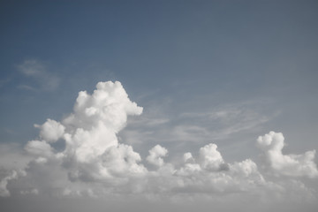 blue sky and cloud vintage style background