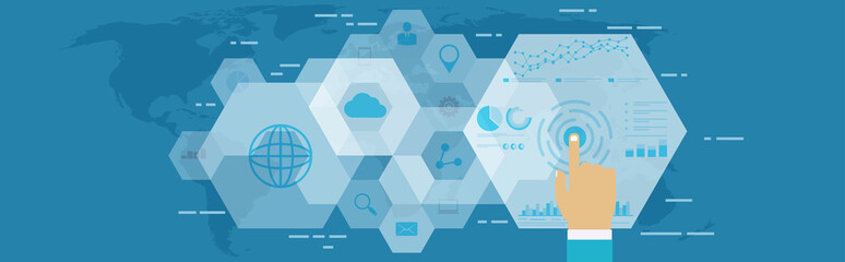 Wall Mural - digital web analytics. business technology in digital space, seo optimization, marketing concept.