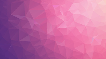 Canvas Print - Abstract background made of small multicolor triangles. Lilac, pink, sky blue, cool color