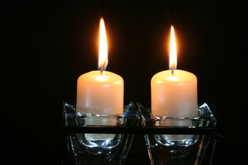 burning candles