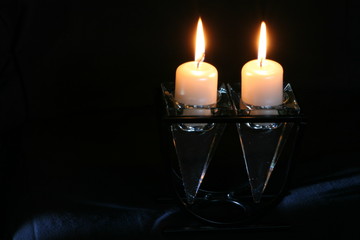 burning candles