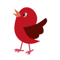 Poster - Bird cute cartoon icon vector illustration graphic design