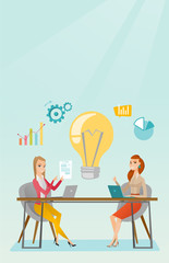 Poster - Successful business idea vector illustration.