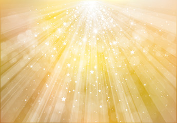 Wall Mural - vector bokeh, sparkle, golden background.