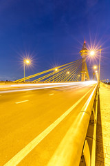 Wall Mural - Bridge in Nonthaburi Thailand Sunset