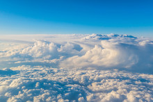 Widok Z Samolotu Na Chmury