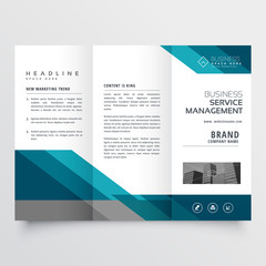 business trifold brochure leaflet design in size A4 for print