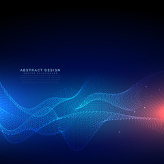 Wall Mural - flowing particles technology digital cyber background