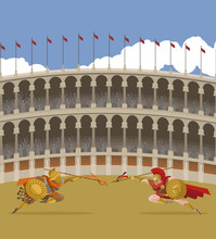 Arena Coliseum Gladiators Clash