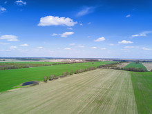 Farming Field , Aerial View