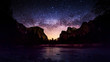 Milky Way at  Yosemite Valley View