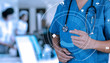 © everythingpossible - Healthcare and Medicine concept.smart medical doctor working with stethoscope at modern hospital