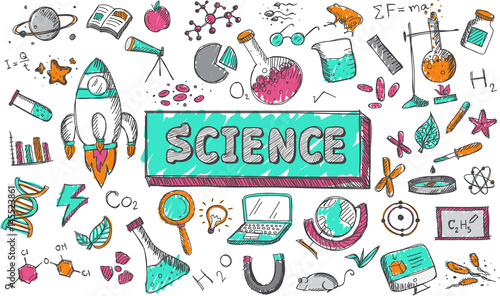 Science chemistry physics biology and astronomy education subject ...