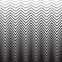 Halftone Zig Zag Pattern Background. Vector Zigzag Texture Retro