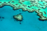 Fototapeta Do akwarium - Aerial view of the Heart reef