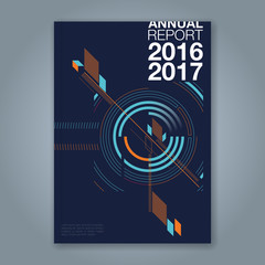 Abstract minimal geometric design background for business annual report book cover brochure flyer poster