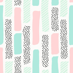 Poster - Abstract Brush Strokes Pattern