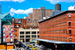 View from the High Line in Chelsea, New York